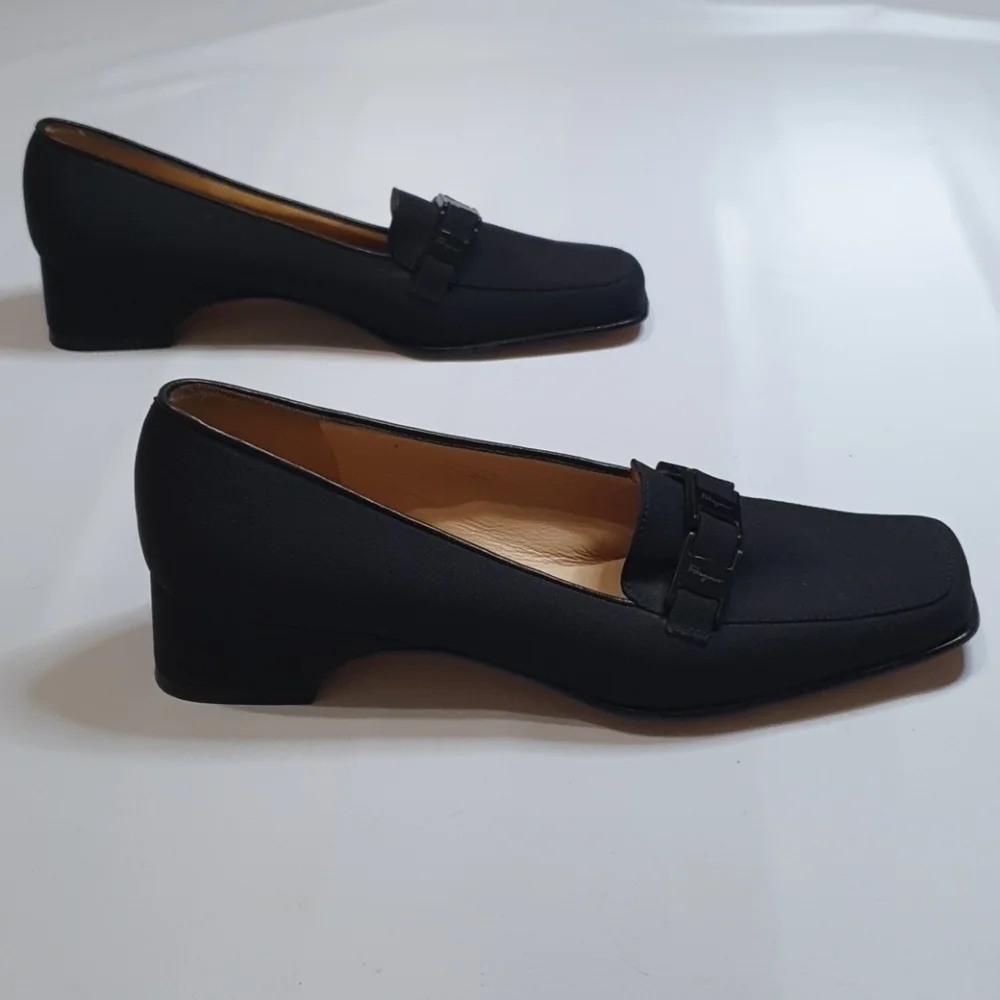 NEW Salvatore Ferragamo Vintage Tours Slip on Bla